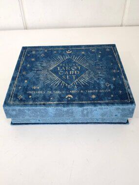 Deluxe Tarot Card Set in Blue Velvet Box